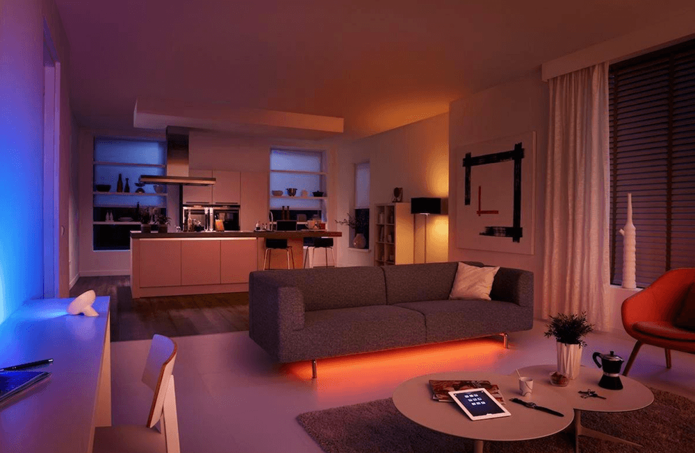living room smart lighting
